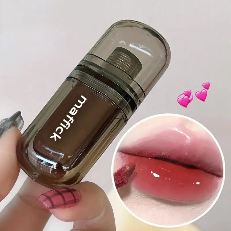 Waterproof  sweat proof  non smudging  small black tube lip gloss  moisturizing  long-lasting lipstick