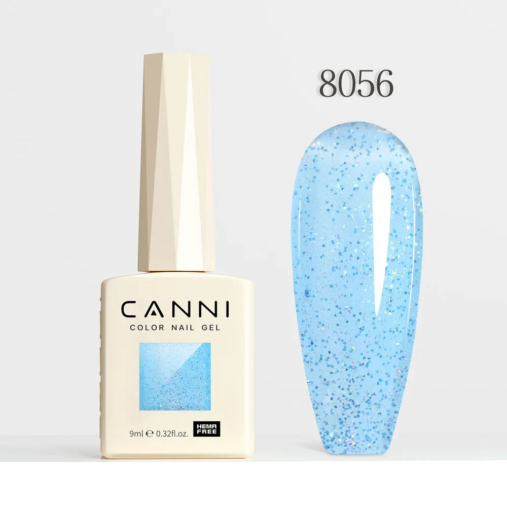CANNI Gel Nail Polish Glitter Diamond Sparkle Color Collection Gorgeous Color HEMA FREE Soak Off UV LED Semi Permanent AurorGel