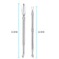Cuticle Pusher and Cutter Set, Triangle Cuticle Nail Pusher Peeler Scraper, Professional Grade Stainless Steel Cuticle Remover