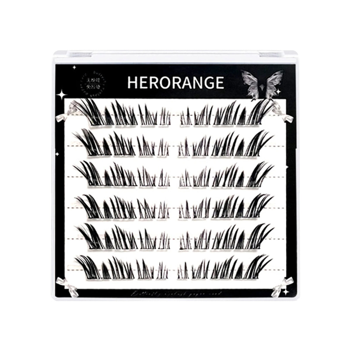 3/6/10 Rows Natural Charming Lashes Y2k Segmented Foxes Eyelash Extension Fluffy Single Clusters False Eyelashes Makeup Tools