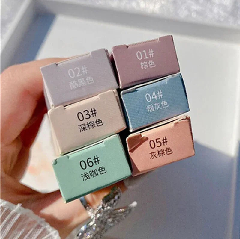 Maxfine Ultra Fine Triangle Eyebrow Pencil Precise Brow Definer Long Lasting Waterproof Morandi Cool Brown Eyebow Makeup 6 Color