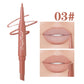 Double-Ended Lip Liner Velvet Matte Lipstick Lip Gloss Easy to Color Non-Fading Non-Stick Cup Lip Liner