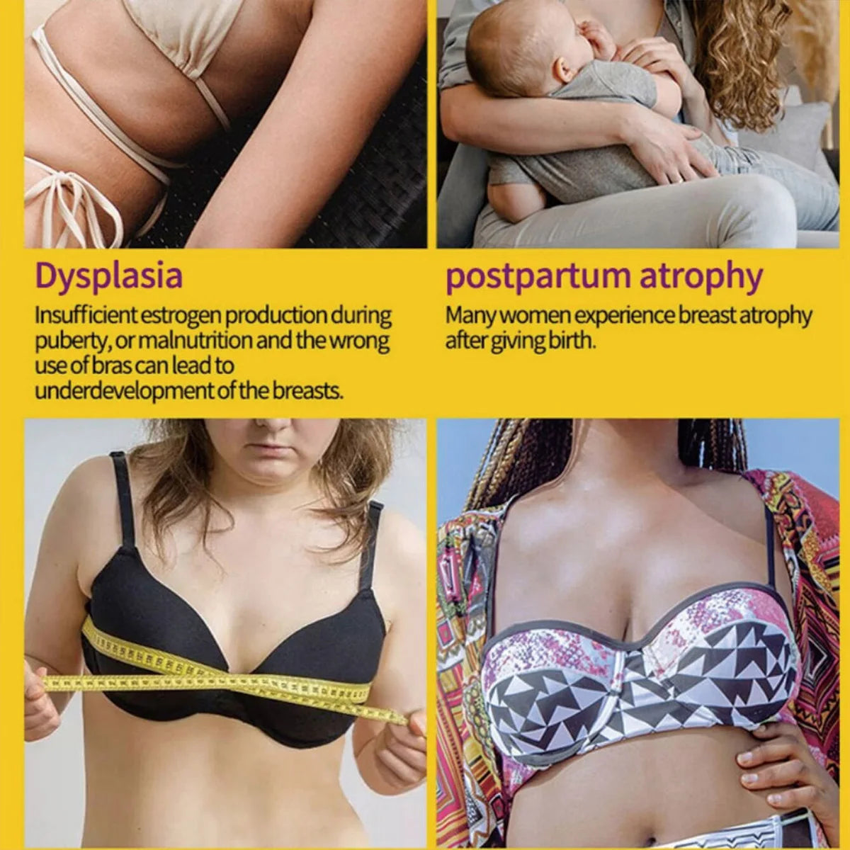 Breast massage essential oil increases muscle size, lifts and tightens, bio oil