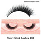 Half Eye Lashes Natural 3D Mink Short False Eyelashes Fluffy Wispy Cross Strip Fake Lashes Soft Half Eyelashes Extension Makeup