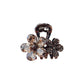 Crystal Flowers Shark Clip Small Premium Hair Clip Claw Clamp Disc Hair Clip Headwear Girls Women Hair Accessories