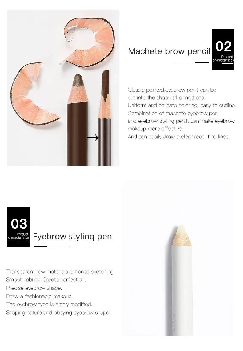 Free Shiping 3D Styling Brow Gel Eyebrow Pencil Set Makeup Combination 2 In 1 Natural Eye Brow Enhancer Pen Gels Kit Cosmetics