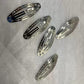 Vintage Hollowed Out Pattern Hair Clips Y2K Geometric Silver Oval Snap Hairclips Punk Metal Side Hairpin Korean Hair Accessories