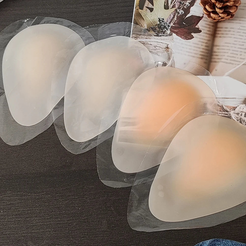 No Glue Sticky Nipple Cover Plunge Droplet Invisible Bra Ultra Thin Seamless Silicone Nubra Stickers Lifting Breast Pads Pasties
