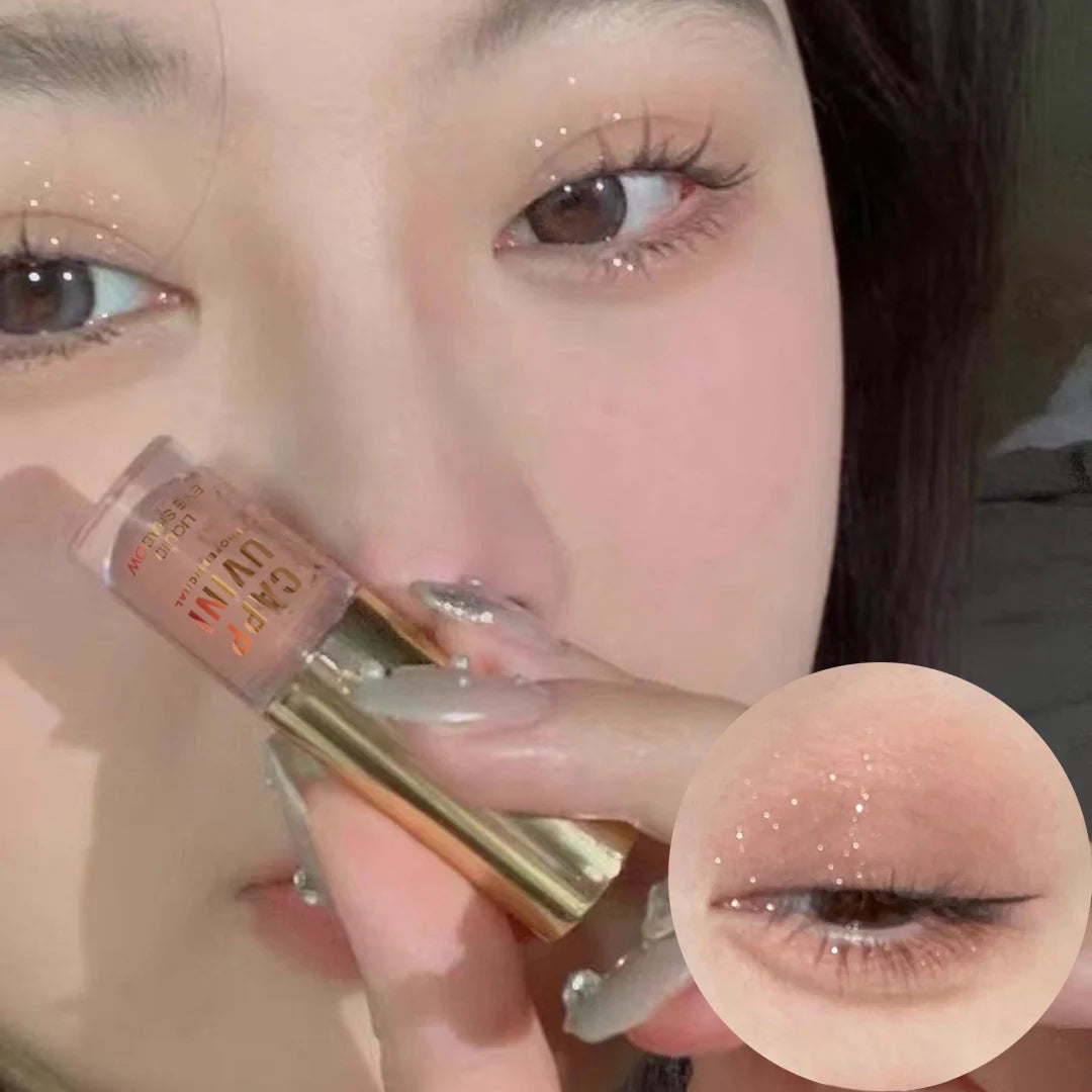 1Pc Nude Matte Liquid Eye Shadow Cream Longlasting Shiny Eyeshadow Shimmer Sequins Glitter Blush Makeup Pallette Comestics