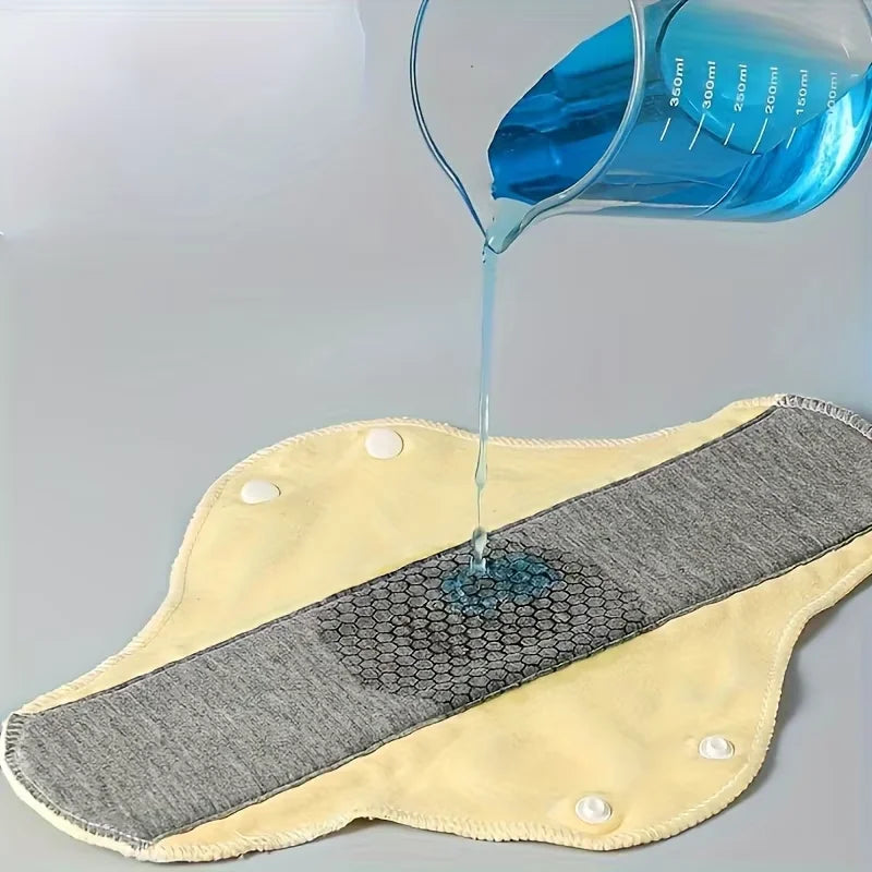 1/2/4pcs Reusable Leak Proof Sanitary Pads Menstrual Cloth Pads Washable Breathable Period Heavy Flow Night Use