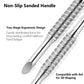 Double-Head Angled Hoof Cuticle Pusher Stainless Steel Bevel Nail Art Manicure Stick for Personal Hygiene And Grooming