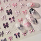 Golden Thread Butterfly Jelly Series Nail Art Stickers High Quality New Bronzing DIY Manicure Decal Decoration