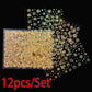 12sheets Laser Sliver Snowflakes/snowballs 3D Christmas Nail Art Decals Dreame Laser Santa Claus Snowman Nail Stickers Charms﻿