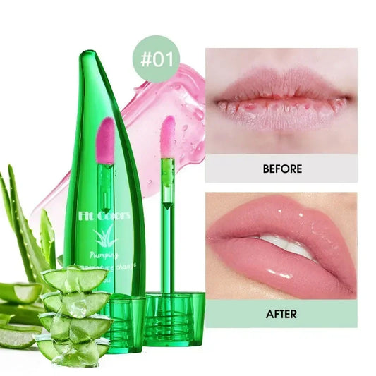 Aloe Vera Lip Gloss Chili Lip Plumping Oil Long-Lasting Moisturizing Lip Color New Thermochromic Lipgloss Warm Colorful Lips Oil