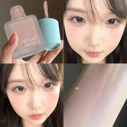 Low Saturation Matte Peach Pink Liquid Blush Nude Coffee Brown Blusher Easy To Apply Face Cheek Tint Natural Rouge Korean Makeup