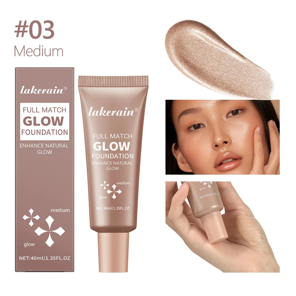 Glowing Foundation Natural Glow Enhancer Moisturizing Lightweight Base Multi-purpose Highlighter Liquid Foundation Cosmetics