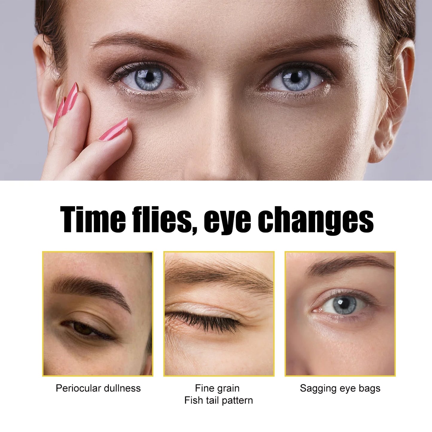 EELHOE Gold Collagen Crystal Eye Mask Firming Eye Puffs Dark Circles Moisturizing Eye Stickers Skin Care Products