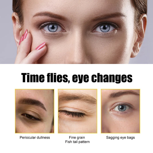 EELHOE Gold Collagen Crystal Eye Mask Firming Eye Puffs Dark Circles Moisturizing Eye Stickers Skin Care Products
