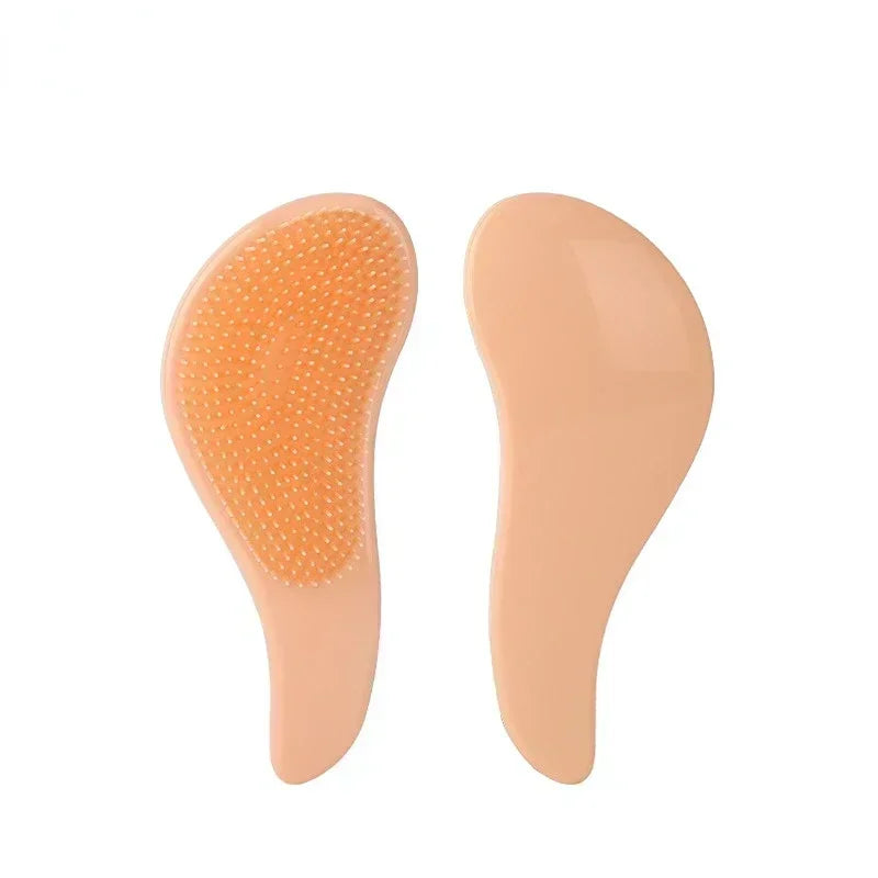 1pcs Marbled Soft Tooth Comb Anti-static Hair Brush Handle Entangle Detangling Comb Shower Massage Comb Salon Hair Styling Tools