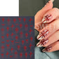 3/6pcs Christmas Nail Art Stickers 3D Snowflake Bow French Line Design Decals DIY Self-Adhesive New Year Manicure Decoration
