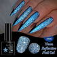LILYCUTE 7ML Reflective Glitter Gel Nail Polish Bright Sparkling Silver Color Semi-permanent Soak Off Nail Art UV Gel Varnishes