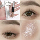 3pcs/1pcs Double Head Liquid Eyeshadow Pretty Cyan Blue Glitter Diamond Eye Shadow Shimmer Matte Natural Waterproof Eye Makeup