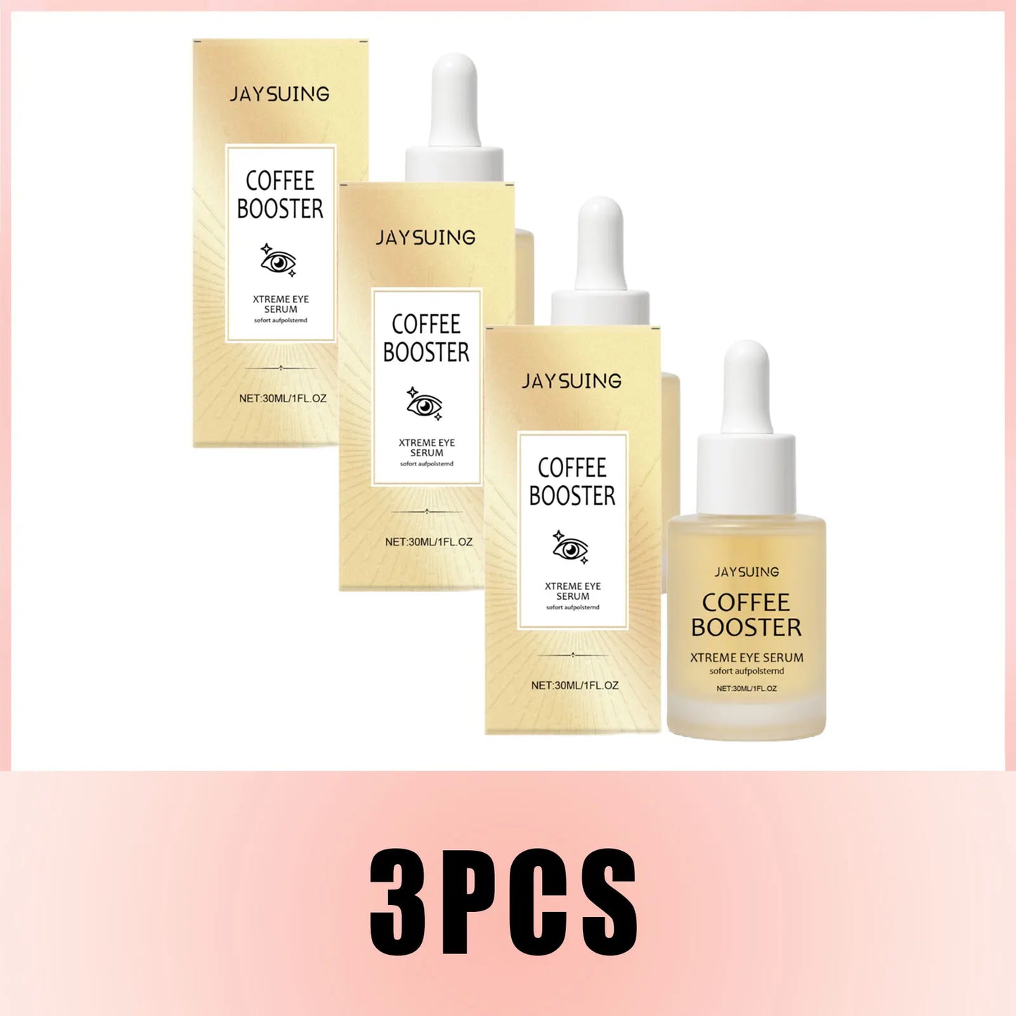 Hyaluronic Acid Eye Serum Coffee Fade Fine Lines Dark Circles Remove Eye Bags Puffiness Hydrate Refreshing Nicotinamide Eye Care