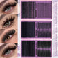 DIY Cluster Lashes 3‑Fold Eyelash Book Large Capacity 6 Styles Mixed Individual Lashes 8‑16mm Spiky Manga Cat Eye Lash Extension