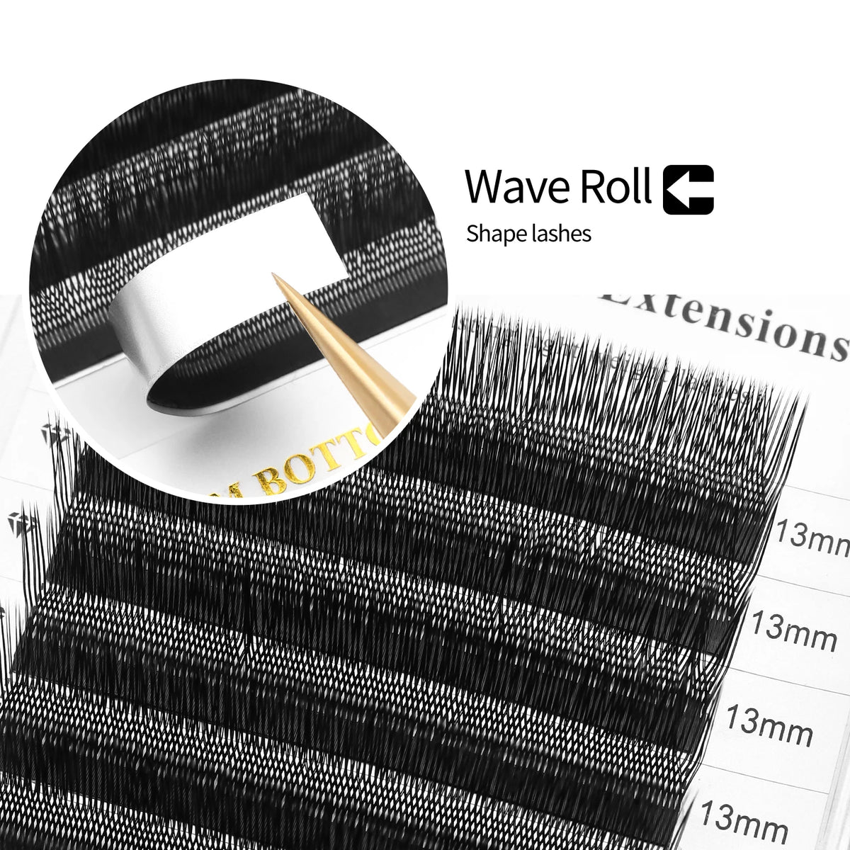 XIUSUZAKI L/LU/M Curl U-Shaped YY 3D 4D 5D Eyelash Extensions U Lashes Extension Mink Premade Volume Fans False Eyelashes