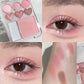 8-color Love Heart Eyeshadow Palette Pearly Glitter Shiny Highlighter Shadow Shimmer Gray Pink Blush Eyeshadow Brighten Make Up