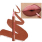 Matte Lip Liner Pencil Waterproof Smooth Application Smudge-Proof Moisturising Highly Pigmented 6 Colors Lip Contouring Makeup