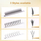 New Tinsel Premade Fans Eyelash Extension Holographic Anime Tower Tips Pro Made Eyelash Comic Feather Super Soft False Eyelashes