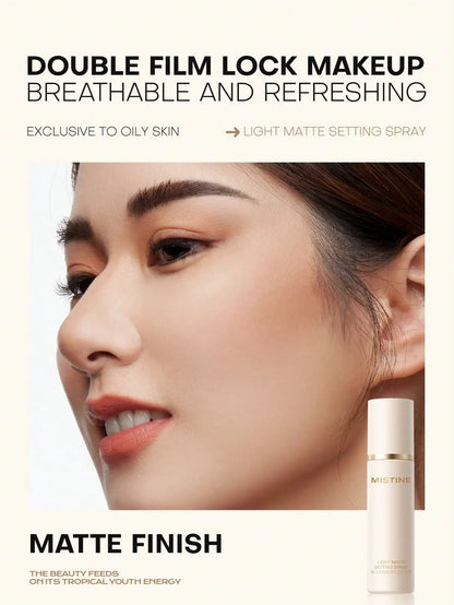 Mistine Makeup Setting Mist for Long Lasting Makeup effect Oil Control & Nourishing Matte Setting Spray 100ml 1 Pack