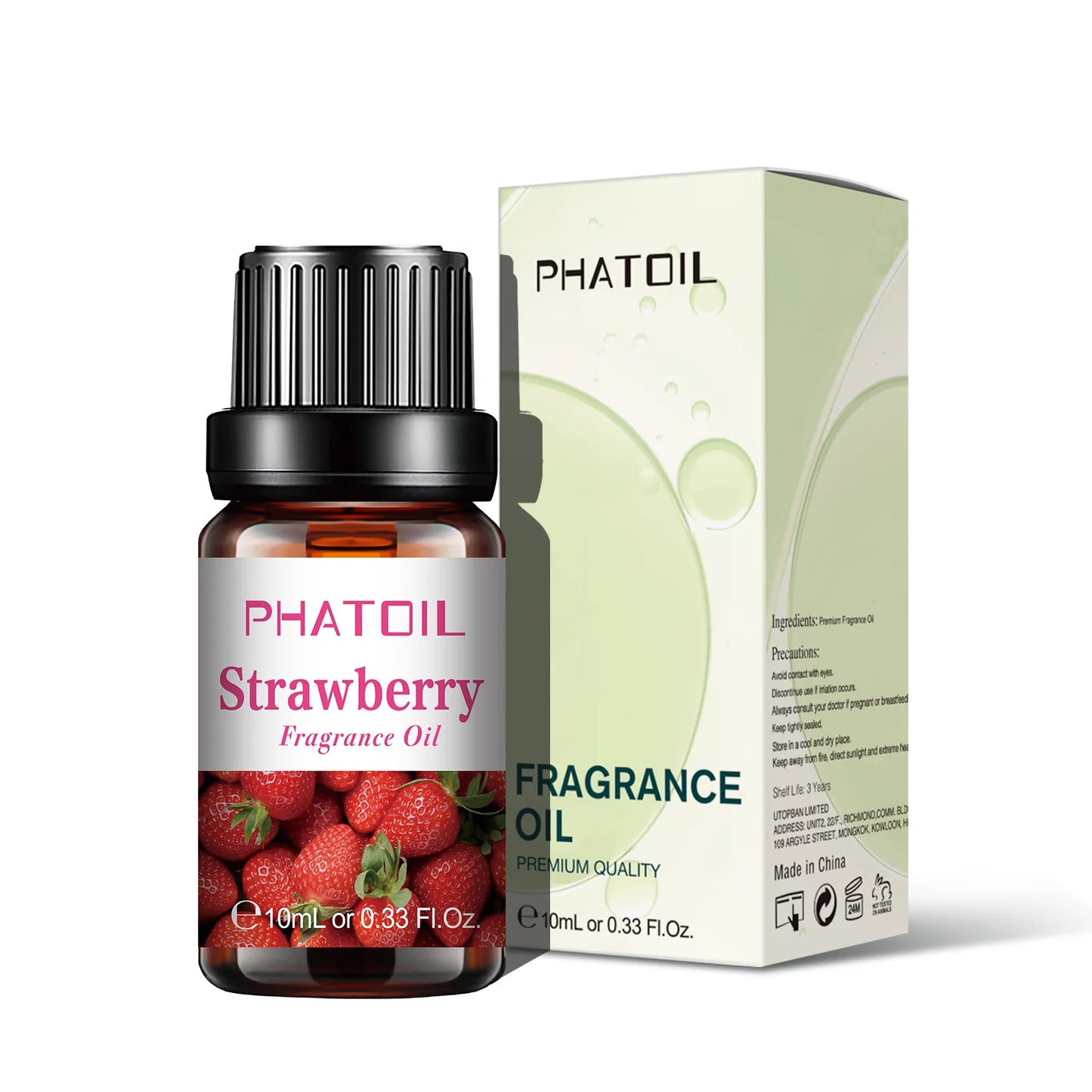 PHATOIL 10ml Fruit Fragrance Oil Mango Strawberry Apple Cherry Watermelon Sweet Aroma Fragrance Oils For Diffuser Candle Making