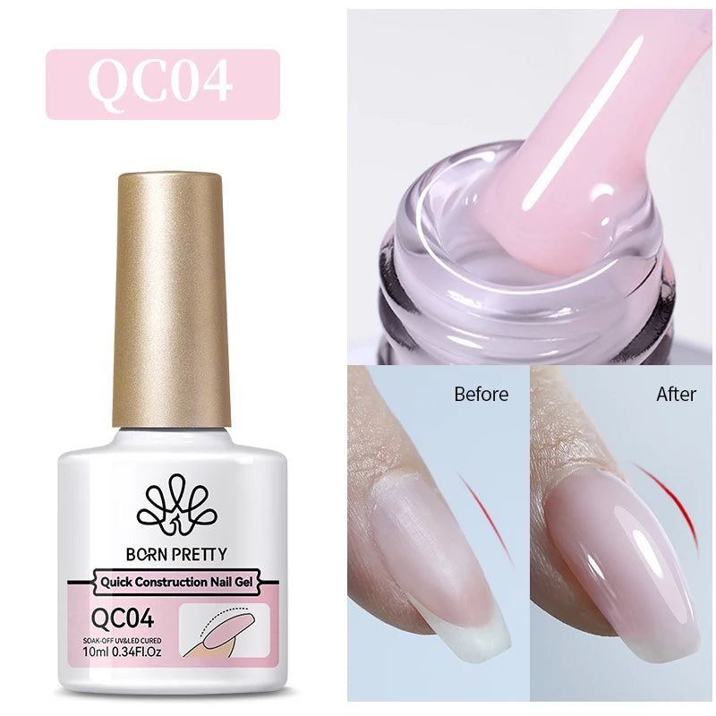 BORN PRETTY 10ml Sparkling Glitter Reflective Gel Nail Polish Sparkly Holo Shiny Pink Silver Black Gel Nail Art Salon Varnish
