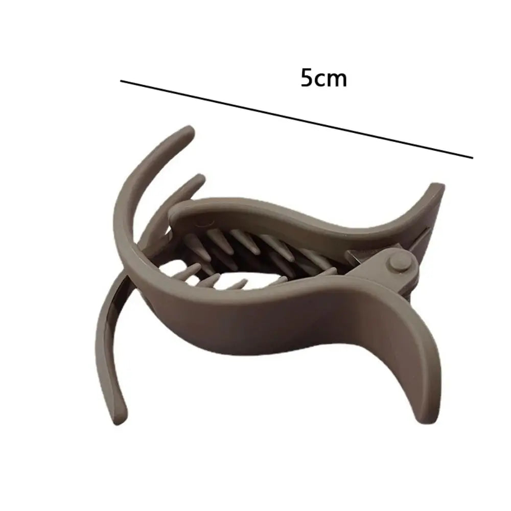 Solid Color Ponytail Hair Clip Fashion Hair Accessories Headdress Hairpin Simple Headwear Small Hair Claw Clips Girls