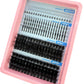15Rows Lash Clusters Spikes Eyelash Extensions Spiky Lashes Extension Thick Individual Cluster Lashes with Spikes&Bottom Lashes