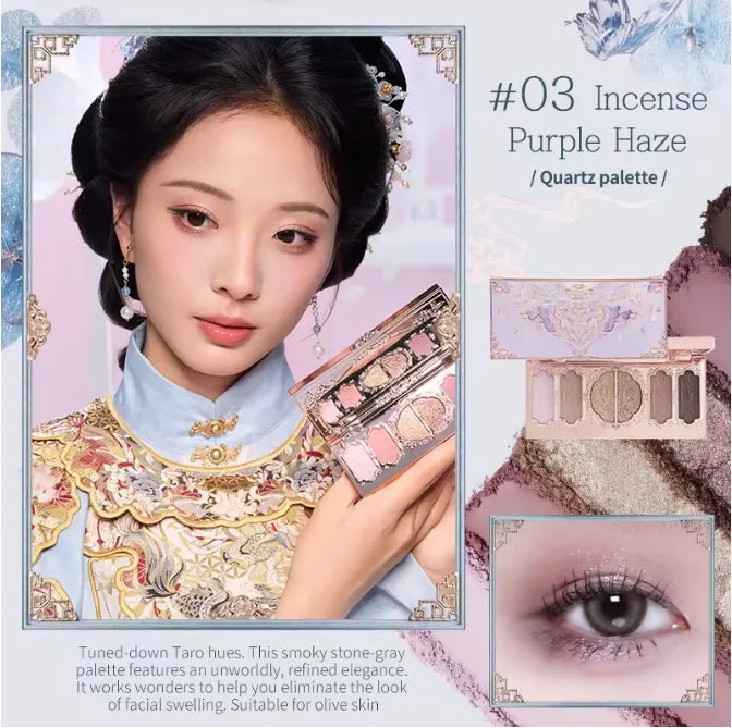 Flower Knows Makeup Bunny Garden Eyeshadows Collection 6-Color Long Lasting Makeup Natural Nudes Waterproof Eye Shadows Palette