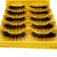 5pairs Mink Eyelashes Invisible Band Lash Extension Natural False Eyelashes Cross Cluster Fairy 3D Faux Big Eye Long Fake Lashes
