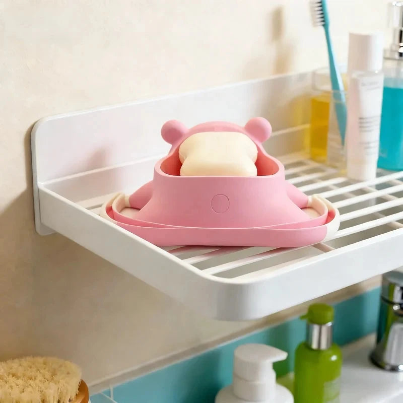 3D Printed  Soap Dish Drain Box Bathroom Soap Holder for Fans, Cute Home Decor Toy