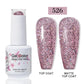Clou Beaute Glitter Gel Nail Varnishes Winter Color Sparkling Sequins Soak Off UV LED Varnish Nail Art Decoration Base Top Coat