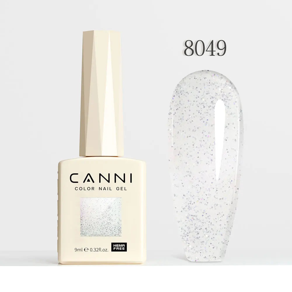 CANNI Gel Nail Polish Glitter Diamond Sparkle Color Collection Gorgeous Color HEMA FREE Soak Off UV LED Semi Permanent AurorGel