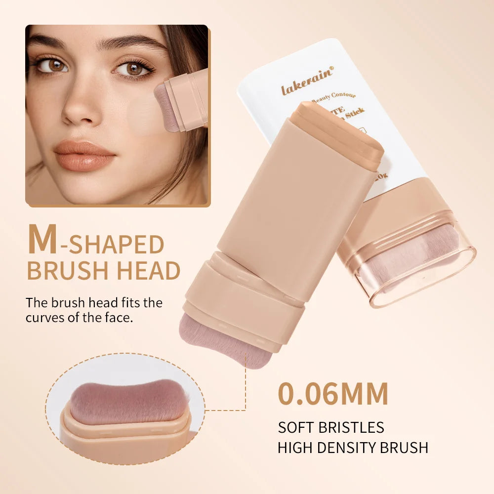 Matte Foundation Stick Waterproof Coverage Travel Flawless Eraser Foundation Stick Lightweight Enhance Skin Radiance Face Makeup