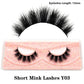 Half Eye Lashes Natural 3D Mink Short False Eyelashes Fluffy Wispy Cross Strip Fake Lashes Soft Half Eyelashes Extension Makeup