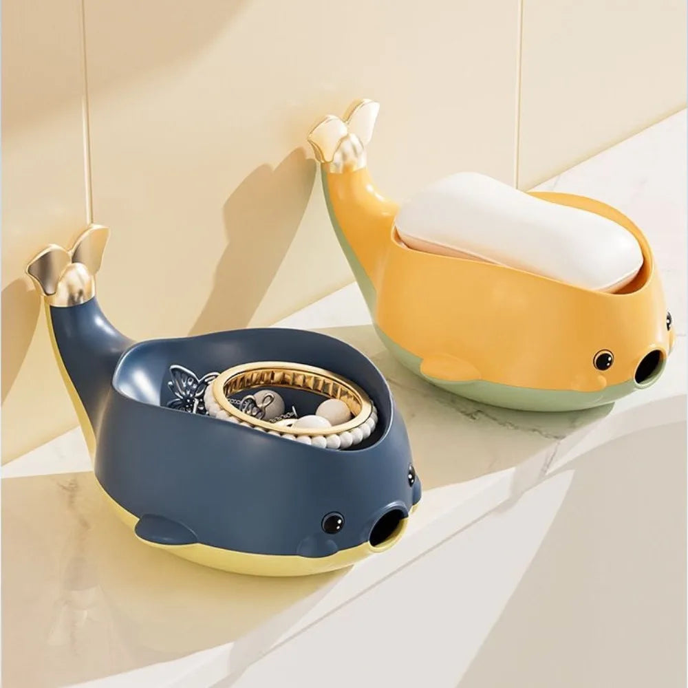 1pc Adorable Soap Dish - Self-Draining, Solid Tray for Kitchen and Bathroom