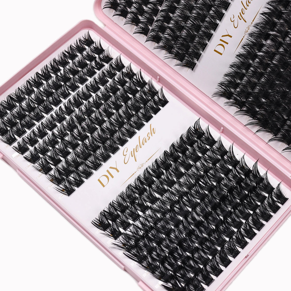 384pcs Individual Lashes Eyelash Book Clusters Extensions False Eyelash DIY at Home Cluster Eyelash Extensions Makeup
