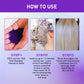 300Ml Color Fixing Purple Shampoo Lock Color Cover Gray Hair Fade Yellow After Bleach Hair Dye Long Lasting Non-irritating Care