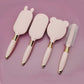 Beauty Hair Brush, Straight & Smooth Soft Touch Paddle Brush Round Brush and Detangling Brush,Great On Wet or Dry Hair Health