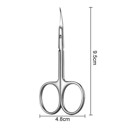 1Pcs Cuticle Scissors Russian Style Sharp Precision Curved Tip Nail Dead Skin and Hangnail Scissors Professional Cuticle Trimmer