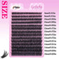 280 Clusters of 60D False Mink Eyelashes D Curl Natural Eyelash Extensions Russian Strip Individual Eyelashes Makeup Tool